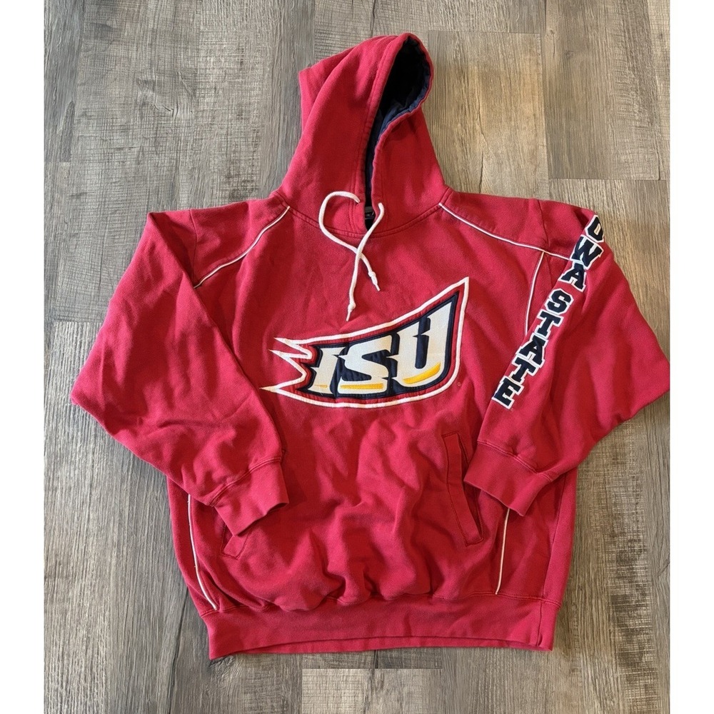 Vintage Iowa State Cyclones Cadre Athletic Hoodie Red Size Large